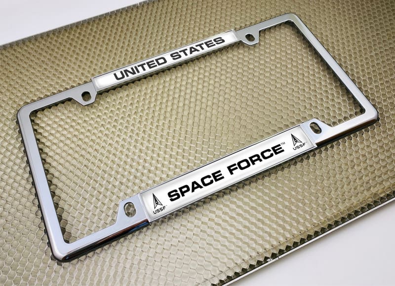 USAF - U.S. Space Force - Car Metal License Plate Frame (wb)